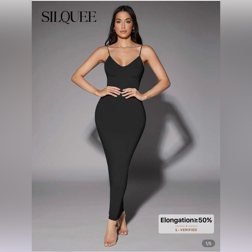SHEIN Black Maxi Dress